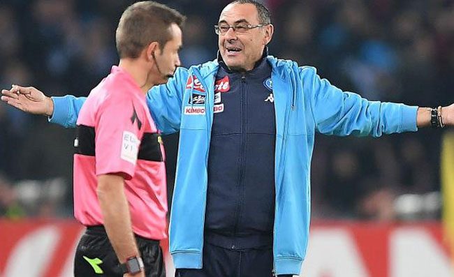 Se sei venuto per cacciarmi, fai pure!, durissimo botta e risposta tra Sarri e Tagliavento