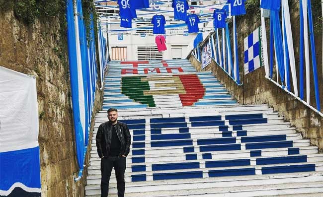 La scalinata di Parco Mazzini è uno spettacolo: Ti amo 1926