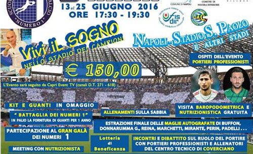 Stage dei portieri, i numeri 1 del futuro saranno al San Paolo!