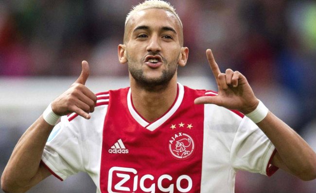 Ziyech al Chelsea per 45 milioni, l'Ajax dice s�! Napoli e Roma si sono defilate dopo un sondaggio