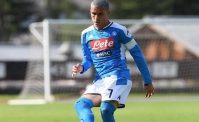 Callejon, primo strepitoso goal stagionale del Napoli. Lo spagnolo ora attende il rinnovo