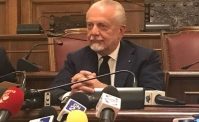 De Laurentiis torna a parlare, appuntamento alle 12: calcio italiano, razzismo, sicurezza e impianti