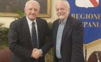 De Luca: Intesa con De Laurentiis per organizzazione festa Scudetto