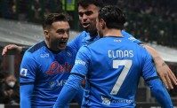 Il gol di Elmas visto dagli spalti di San Siro, tifosi del Napoli pazzi di gioia (VIDEO)