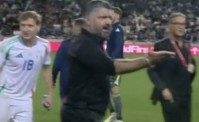 Italia, Gattuso è una furia contro un giocatore di Israele. La sua frase lo terrorizza
