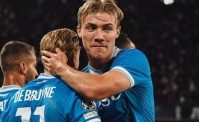 Napoli-Sporting, pagelle: Hojlund-De Bruyne, coppia da sballo. Il voto a Vanja e il gesto del Maradona