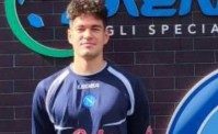 Dawid Lacki in prova con il Napoli, attaccante classe 2005