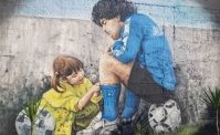 VIDEO - Frattamaggiore omaggia Maradona. Splendido murales per il Pibe de Oro