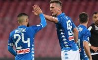 VIDEO - Lo staff di Ancelotti a Milik ed Insigne: Bravo Arek. Lor�, orientati col corpo!