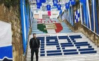 La scalinata di Parco Mazzini � uno spettacolo: Ti amo 1926