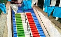A Bacoli nasce la Scalinata Tricolore. Il sindaco � entusiasta: Bellissima!