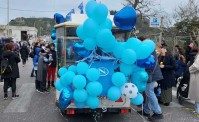 Il trenino dello Scudetto del Napoli, a Bacoli gi� si fa festa (FOTOGALLERY)
