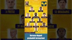 Verona-Napoli. probabili formazioni: altri problemi per Conte