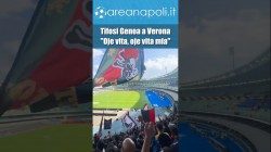 Tifosi Genoa a Verona: Oje vita, oje vita mia