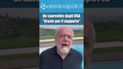 De Laurentiis dagli USA: Grazie per il supporto