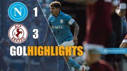 Highlights Napoli Arezzo 1-3: gol amichevole Dimaro 2026
