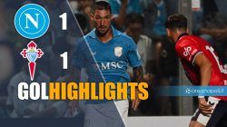 Napoli Celta Vigo 1-1 gol e highlights: rete di Di Lorenzo, errore Meret
