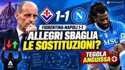 Fiorentina-Napoli, Allegri sbaglia i cambi? Tegola Anguissa