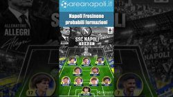 Napoli-Frosinone, le probabili formazioni: Neres titolare