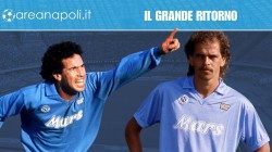 Careca e Alemao a Napoli, tifosi in coro: Tira la bomba, tira la bomba!